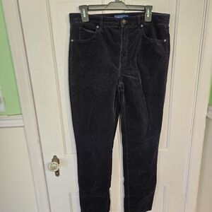 Talbots Deep Navy Corduroy Trousers Size 8